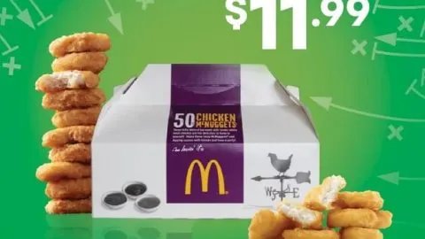 50 McNuggets for $11.99