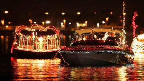 North Beach holiday boat parade