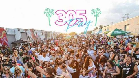 Free Leah block party celebrating 305 Cafecito Day