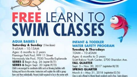 Free learn to swim classes