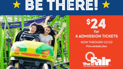 Youth Fair Holiday sale: 4 admissions for $24