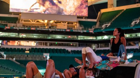 Drive-in fun at Hard Rock Stadium