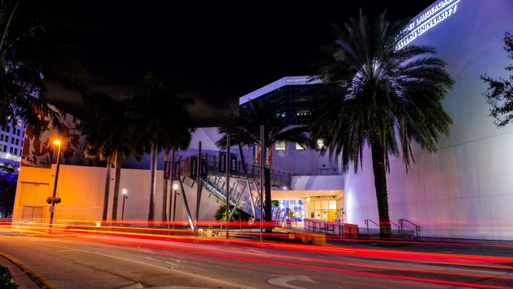 Free Outdoor Art Projection Displays in downtown Fort Lauderdale