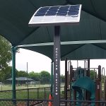 Free solar stations for portable devices at Weston parks